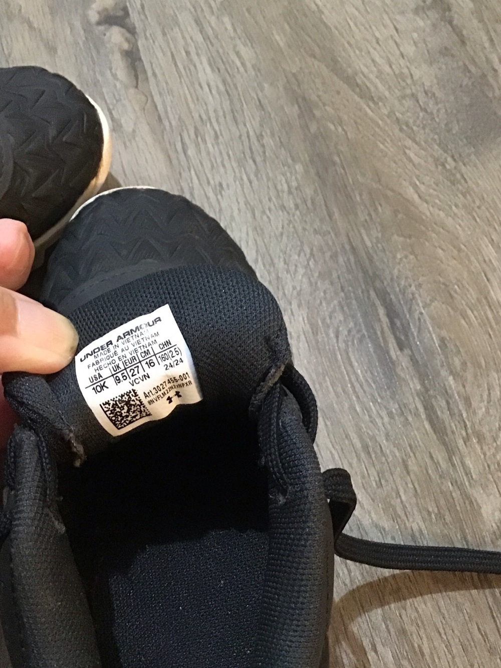 Under Armour Kids Black and White Turf Cleats - Picture 5 of 5